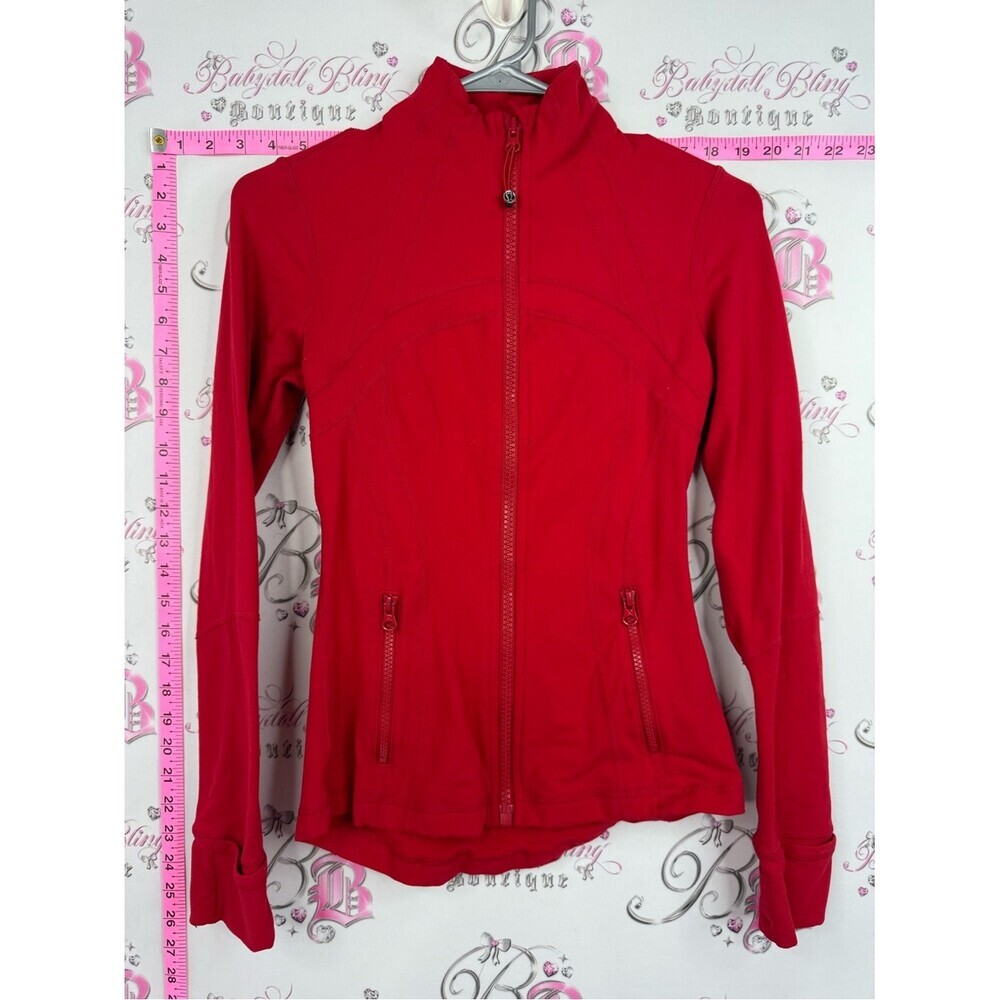 lululemon athletica define jacket Red Zip-Up Athletic Jacket